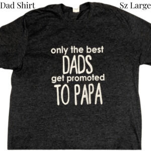 Dad Graphic T-Shirt Gift Grandpa Tee Shirt Sz Large Shirt